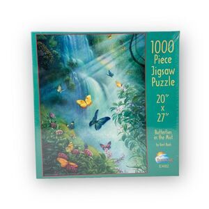 Vintage SunsOut Butterflies In The Mist 1000 piece Jigsaw Puzzle 20”x27” EC44102